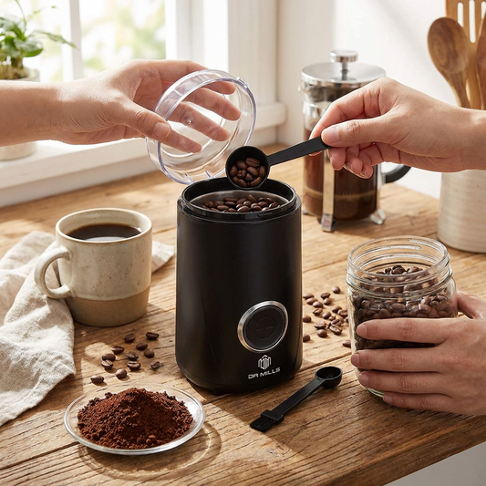 Electric Coffee & Spice Grinder, One-Touch, Black